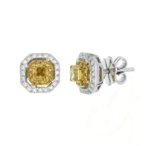 Golden Octagon Halo Studs