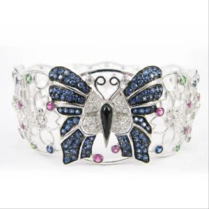 Midnight Butterfly Garden Bangle