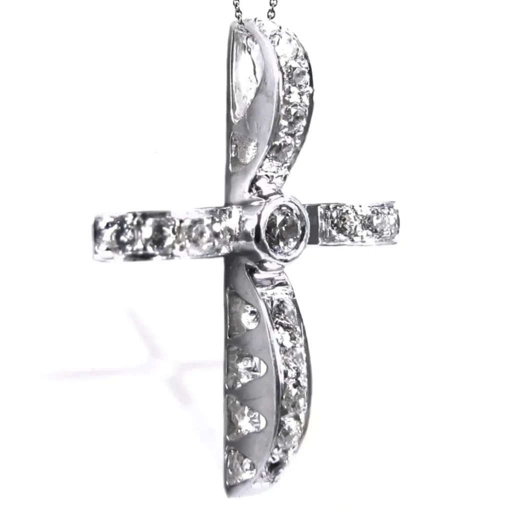 Radiant Ribbon Cross