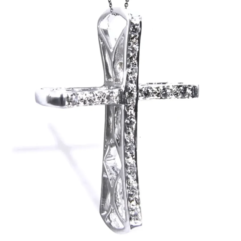 Openwork Ribbon Cross