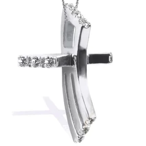Celestial Contour Diamond Cross
