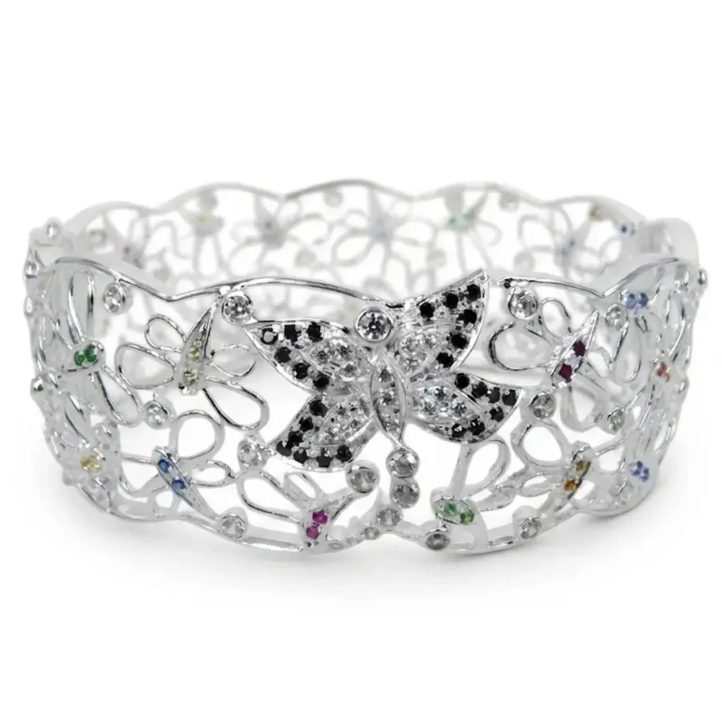 Midnight Butterfly Meadow Cuff