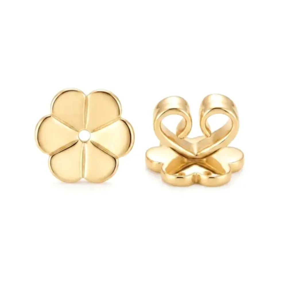 Flower Petal Butterfly Earring Back I