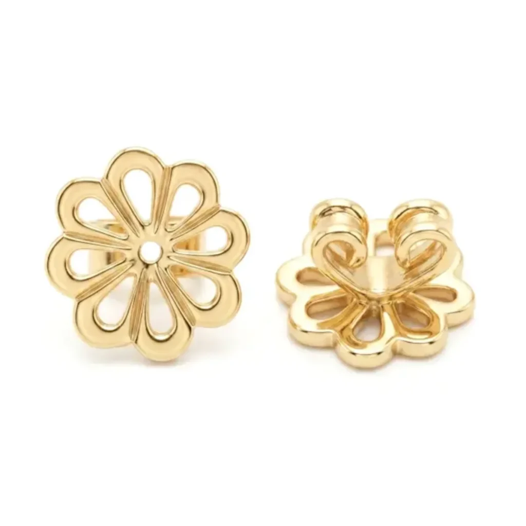 Open Daisy Butterfly Earring Back