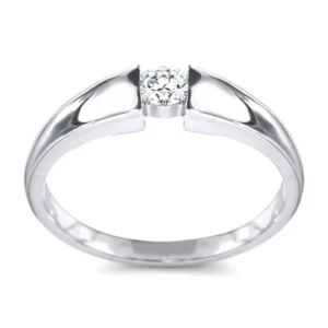 Modern Tension-Style Diamond Ring