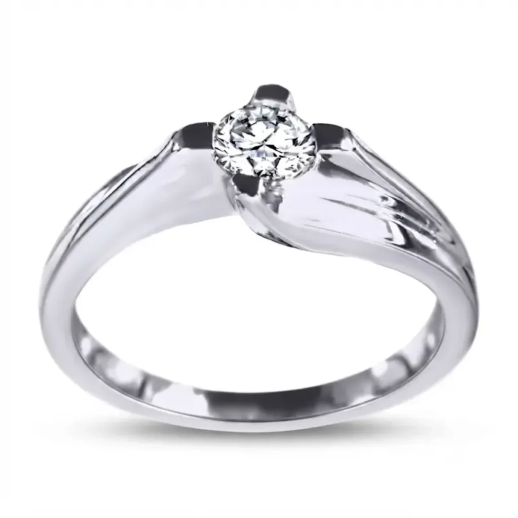 Modern Interlocking Diamond Ring II