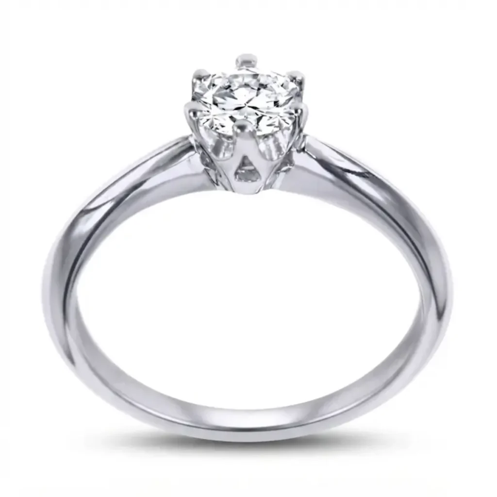 Crown-Set Solitaire Diamond Ring I