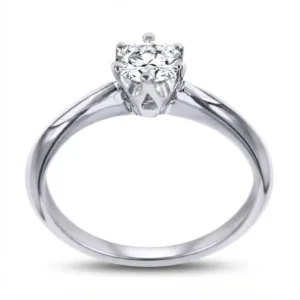 Crown-Set Solitaire Diamond Ring I