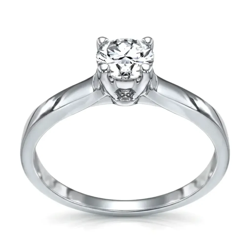 Classic Four-Prong Solitaire Diamond Ring